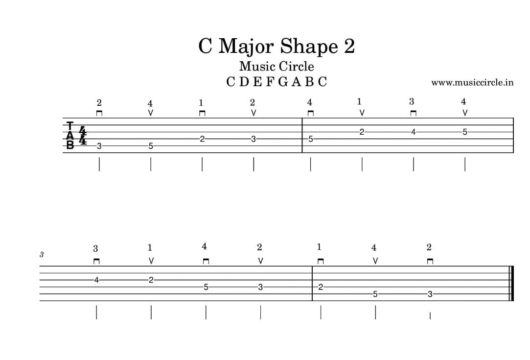 C Major Shape 2